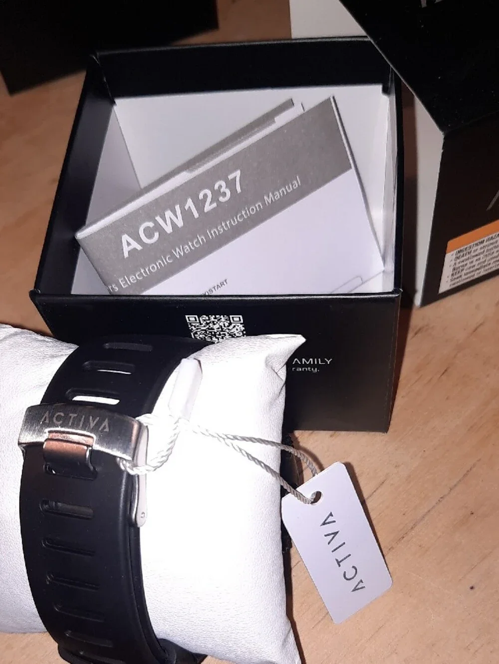 Activa Men's Black On Black Digital Sport Watch - Picture 4 of 5